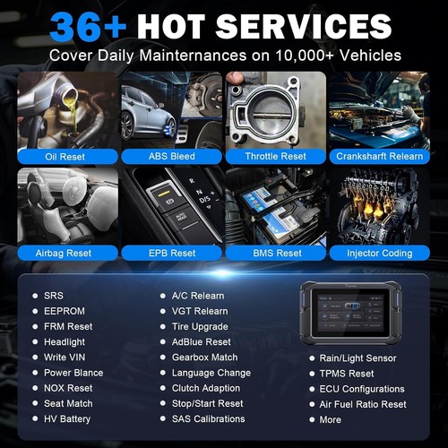 2025 VD70 Full System Bidirectional OBD2 Scanner Diagnostic Tool Key ECU Coding - Picture 6 of 14