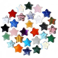 20PCS Crystals Star Stone Healing Crystal Set Mini Crystal Stars A-Mix Colors