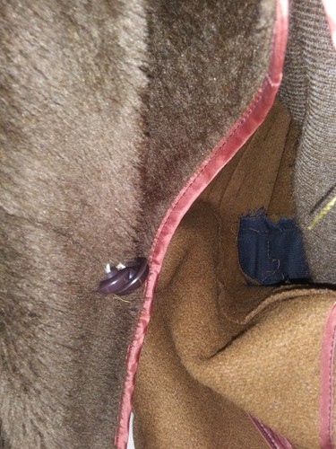 Grais Men's XL Wool Cold Wheather Brown Overcoat Removable Liner-Heavy -Vintage - Picture 12 of 12