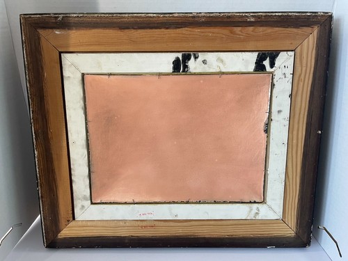 LIMOGES ANTIQUE FRENCE PORCELAIN ENAMEL PLAQUE  SIGNED "H. J. CARMONA - Picture 8 of 9