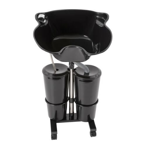 Portable Hairdressing Salon Basin 2 Buckets Hair Washing Sink Shampoo Wash Bowl - Picture 8 of 22