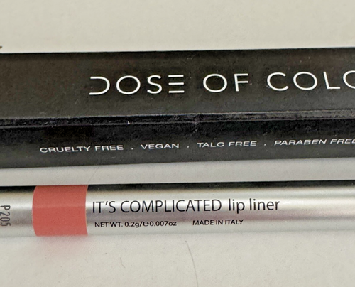 DOSE OF COLORS, Retractable LIP LINER "IT'S COMPLICATED" Coral Pink, Lip MakeUp - Picture 3 of 6