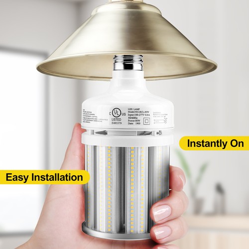 80W LED Corn Light Bulb Retrofit Commercial and Industrial Lighting Fixture E39 - Picture 4 of 18