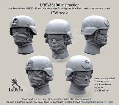 Live Resin LRE35196 Nezachehlenny Helmet Mich 2000 Fixing