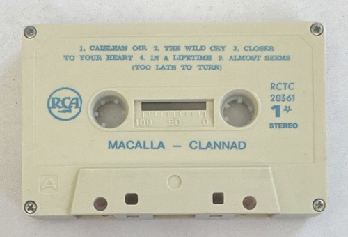 Clannad - Macalla 1985 Cassette Tape Greek Issue Play Tested EX / EX - Picture 6 of 7