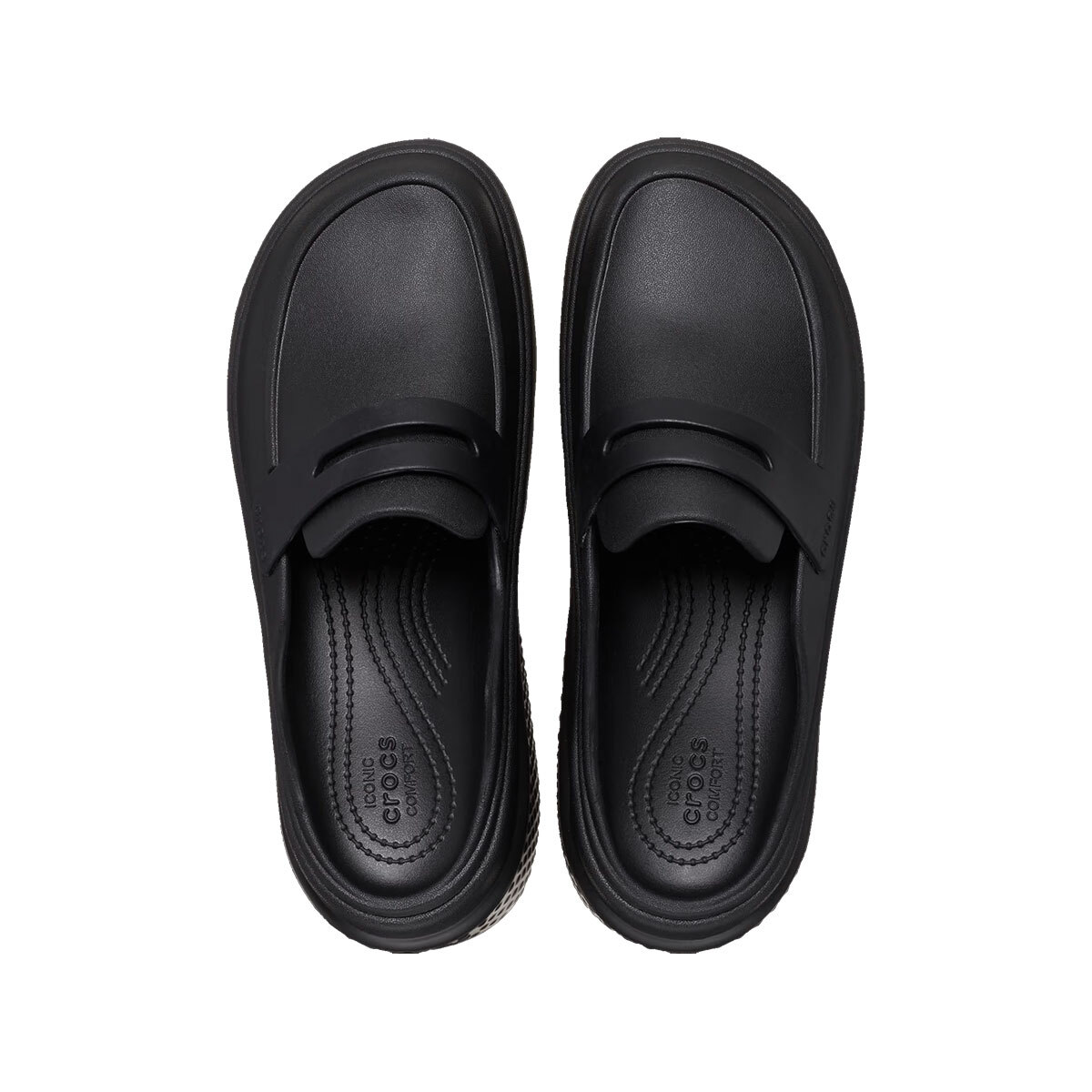 New Womens CROCS STOMP LOAFER 209937-060 BLACK US W 5-9 TAKSE | eBay