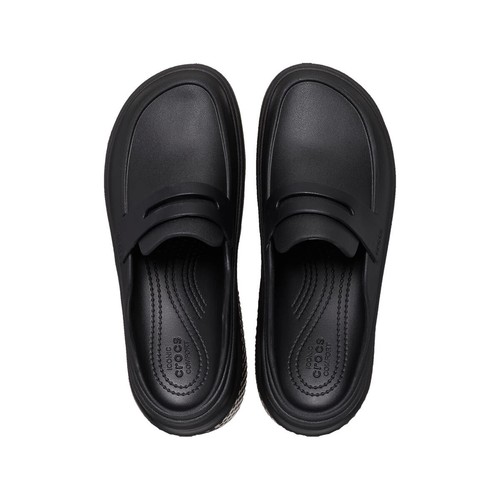 New Womens CROCS STOMP LOAFER 209937-060 BLACK US W 5-9 TAKSE - Picture 4 of 6