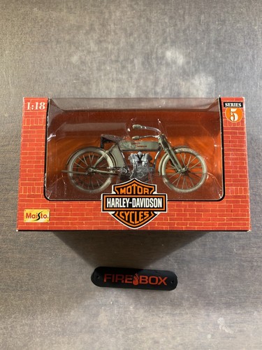 1998 Maisto Harley Davidson Series 5 1909 Twin 5D V-Twin 1/18 Die Cast - Picture 1 of 4