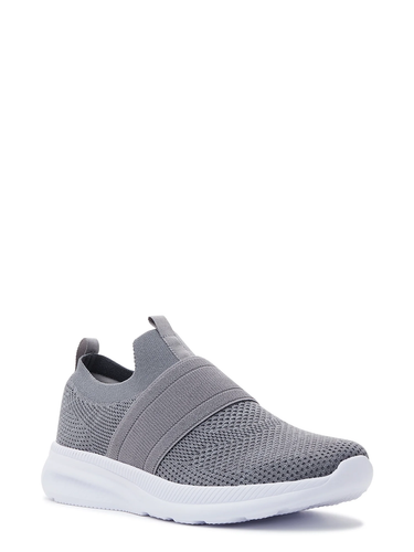 Men's Banded Jogger Slip-On Athletic Sneakers Knit Upper Memory Foam Comfort - Picture 9 of 12