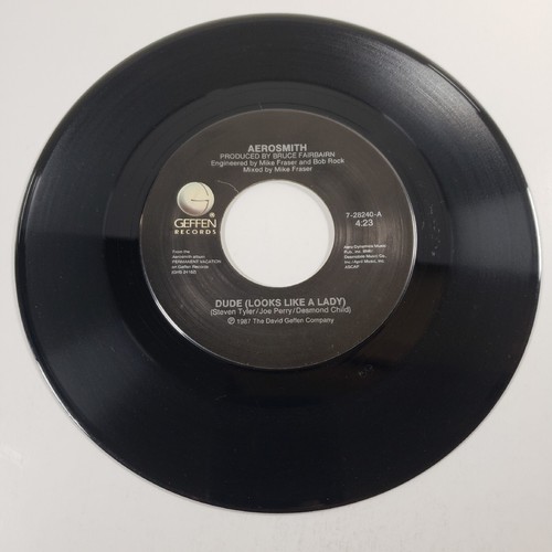 Aerosmith "Mec ressemble à une dame" 45 testé très bon état + jukebox