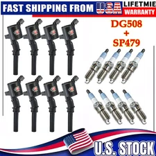 8Pack Ignition Coil with Iridium Spark Plug For Ford F-150 4.6L 5.4L DG508 SP479