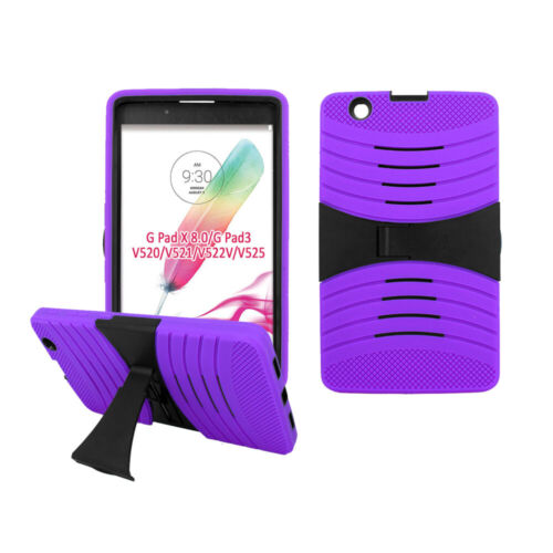 For LG G PAD 8.0 8" tablet Case Kids Armor Protective Hybrid Kickstand Box Cover - Picture 15 of 16