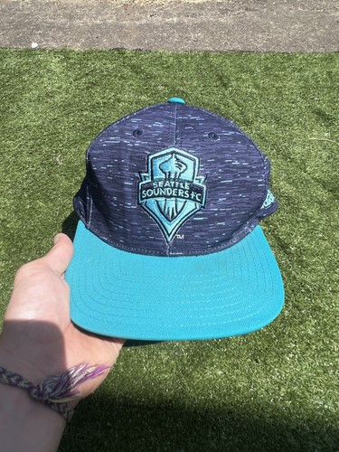 Seattle Sounders MLS türkis/dunkelblau Adidas Snapback Mütze/Cap
