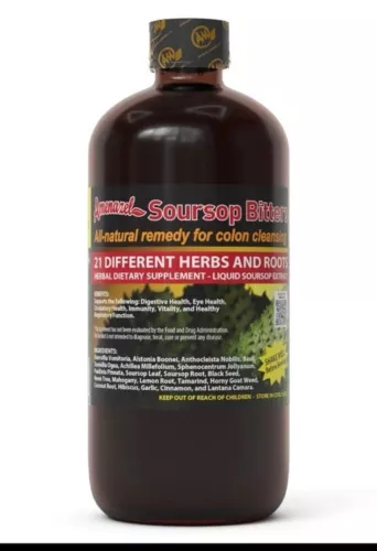 Amenazel Soursop Bitters 16oz Colon Cleanser  - Natural Remedy