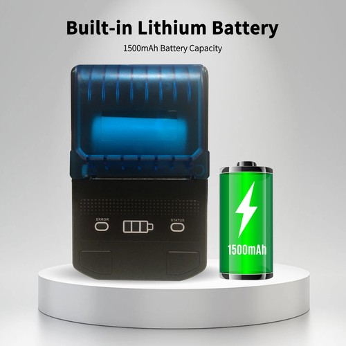 Portable 58mm Thermal Label Maker Wireless BT Mini Label Printer Barcode Printer - Picture 2 of 17