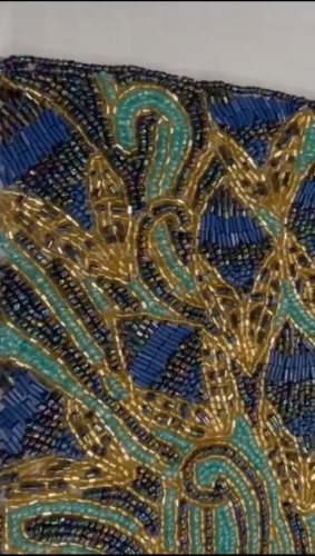 Peacock Design Table Runner Fancy Beaded Table Runner Wedding Tableware 13X36 In - Video 1 of 1