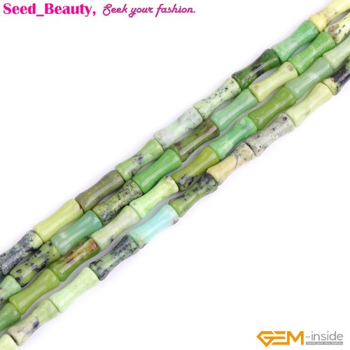 Bamboo Bone Agate Jade Natural Gemstone Loose Beads For Jewelry Making 15" 30pcs - Picture 77 of 86