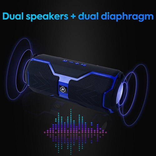 20W Outdoor Portable Wireless Bluetooth Speaker USB TF Bass Subwoofer with FM - Picture 4 of 19