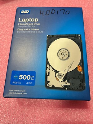 Western Digital 500GB, Internal, 5400 RPM, 2.5'' Laptop Hard Drive