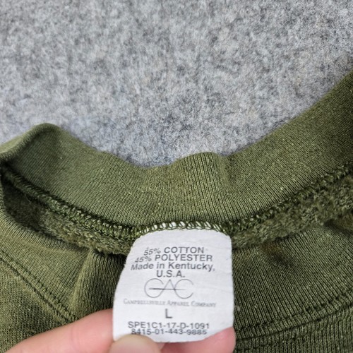 Vintage USMC Sweatshirt Mens L Crew Neck Sweater US Marines Military USA 90s - Picture 2 of 6
