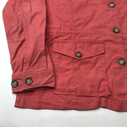 Vintage Eddie Bauer Chore Jacket Canvas Work Coat Salmon Medium Faded - Picture 3 of 16