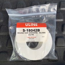 10 BLANK CIRCULAR ROUND RACK ROD DIVIDERS DRY CLEANER CLEANING