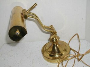 vintage brass piano desk lamp