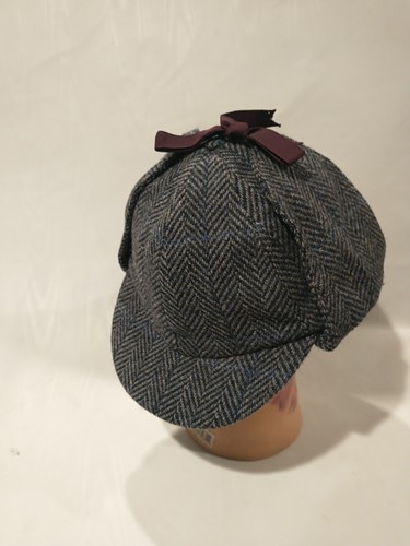 Cappello Barbour Made in England vintage raro design outdoor doppio bill pura lana 6 3/4 - Foto 11 di 13