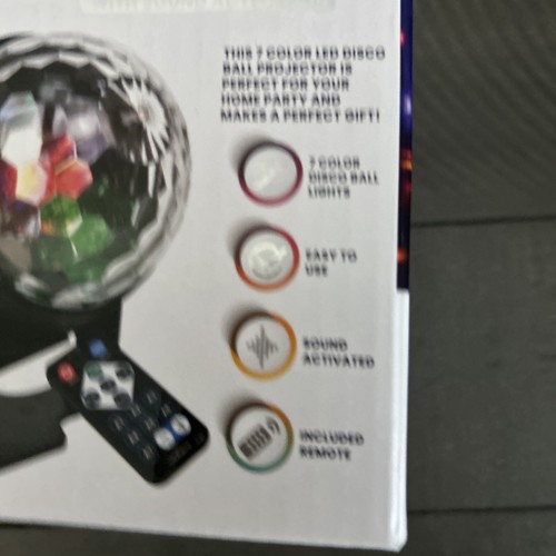 LED Sound Activated Party Projector Remote Control Disco Ball Strobe - Picture 5 of 6