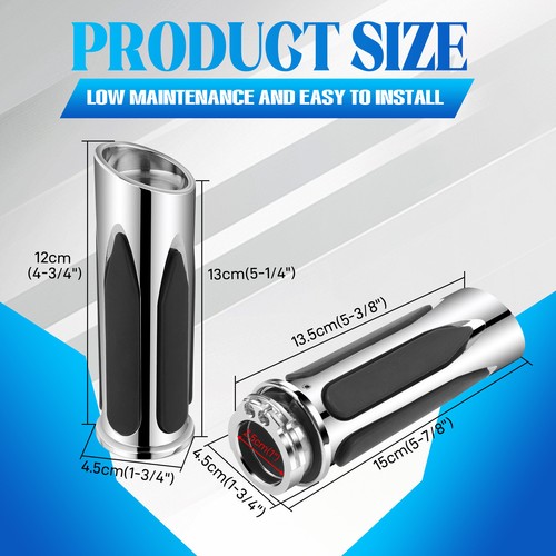 1" Handlebar Hand Grips For Harley Touring Electra Glide Ultra Classic FLHTC - Picture 3 of 15