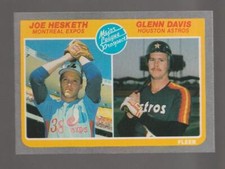 1985 Fleer Joe Hesketh / Glenn Davis #652 Near Mint or Better
