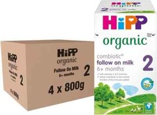 HiPP Organic 2 Follow on Baby Milk Powder Formula, From 6 Months, 800g (4 Pack)