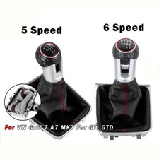 Shift Knob Gaiter Boot Car Gear Shift Knob Stick For Vw Golf7 A7 Mk7 For Gti Gtd