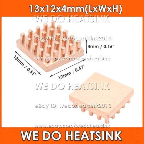 Pure Copper Heat Sink Without or With Thermal Pad For Raspberry Pi Banana Pi IC - Picture 8 of 72