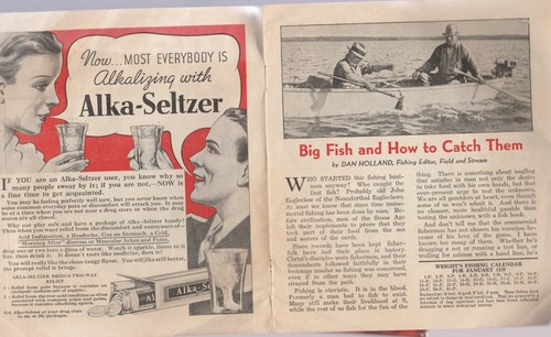 BIG FISH AND HOW TO CATCH THEM 1939 INSTRUCTIONS BOOKLET - Picture 2 of 3