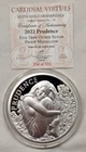 5oz Silver Shield Prudence Proof Silver Round #3 Cardinal Virtues Series