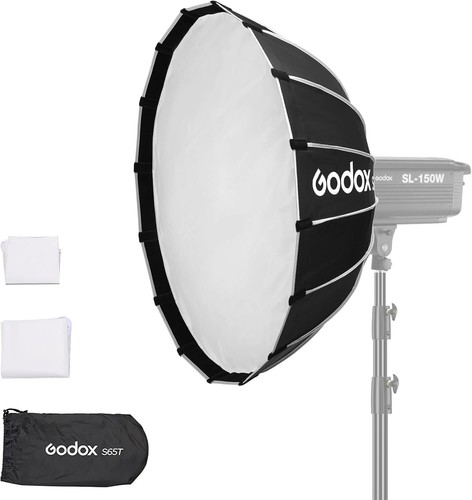 Godox S65T 65cm Quick Release Umbrella Softbox with Bowen Mount & Diffusers K2D9