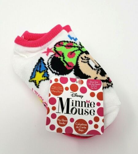 Minnie Mouse Girls 5-Pair Socks S/CH 4-7.5 - Picture 2 of 2