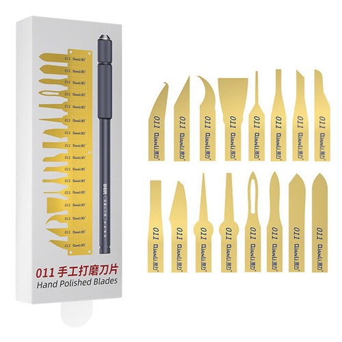 For Cell Phone Motherboard CPU Repair Chip Gel Removal Handle Tools 16 Blade Kit - Picture 18 of 18