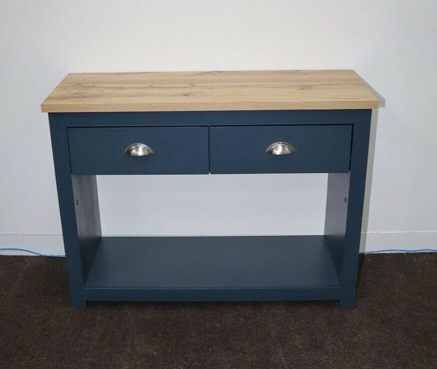 Aqua Blue Console Table New in the Box Flat packed