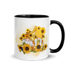 Sunflower Mug, coffee flower peace nature garden woods color plants love outdoor