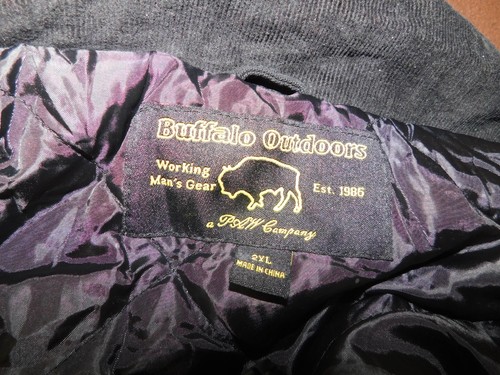 Buffalo Outdoors Men's Black Khaki Corduroy Coat/Jacket ~ Size 2XL - Picture 9 of 9