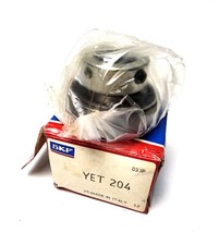 SKF YET 204 Ball Insert Bearing - Cylindrical Bore, 20 mm ID, Eccentric Collar