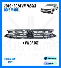 2019 - 24 VOLKSWAGEN VW PASSAT R LINE B8.5 FRONT BUMPER RADAR GRILL + LOGO BADGE