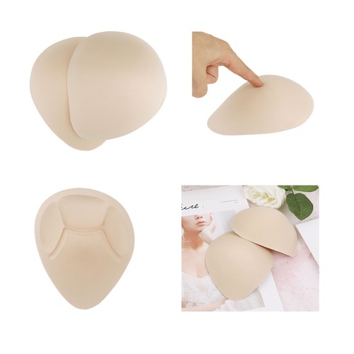 6 Paar Damen Schwamm BH Tassen Pad Boob Schaumstoff Einsatz für Sport BH Bikini Badeanzug - Bild 4 von 35