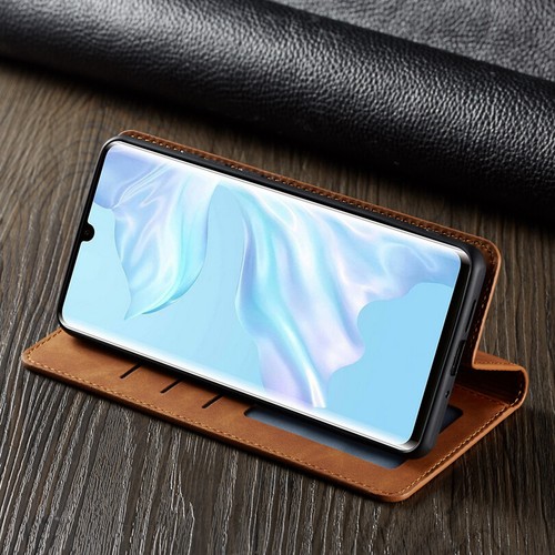 Custodia a portafoglio magnetico scheda pelle flip cover per Huawei P40 P30 P20 Lite Pro - Foto 11 di 25