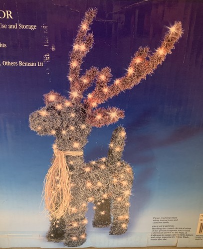 Bright Tidings 30 Inch Illuminated Standing Buck.  Indoor / Outdoor.  NEW in Box - Picture 2 of 5