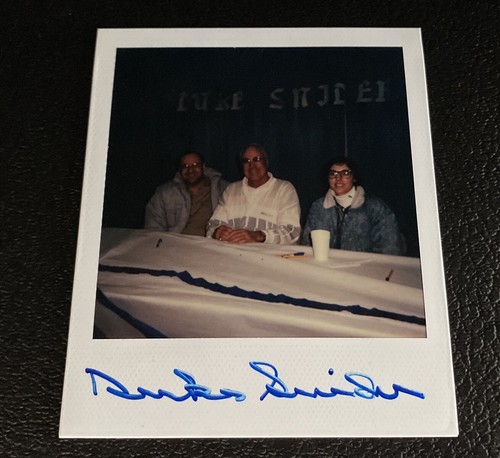 Duke Snider signed Polaroid Foto Typ 1 Foto Autogramm Brooklyn Auto Fans