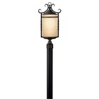 Hinkley Lighting Casa 3 Light Outdoor Post Top/Pier Mount, Olde Black - 1141OL