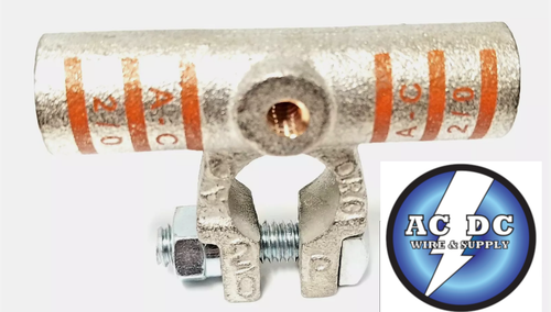 Battery Cable Ends Copper FLAG Post Terminal Connectors 1/0 to 4/0 - Picture 3 of 5